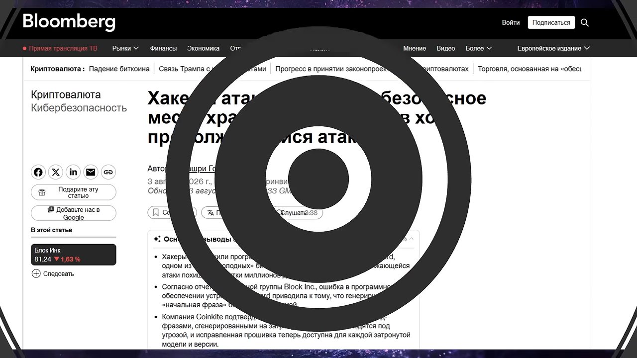 Уязвимость в прошивке холодных кошельков Coldcard привела к выводу 1 367 BTC… (04:33)