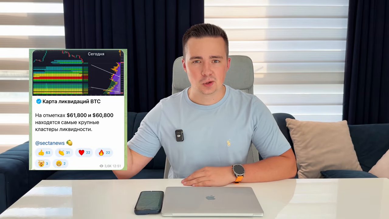 Bitcoin: новый лонг — при коррекции в район $60 000 с подтверждением реакции… (01:05)