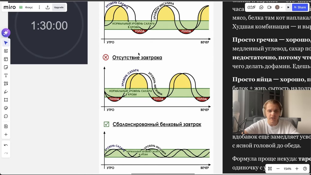 Завтрак с высоким содержанием быстрых углеводов и низким содержанием белка —… (31:20)